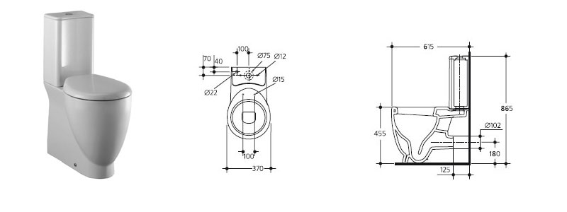 Унитаз Ideal Small T 3156 01 / T 3157 01