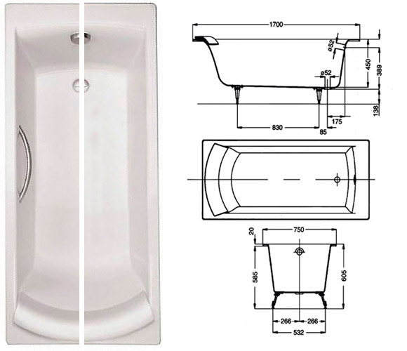 Ванна Jacob Delafon Biove