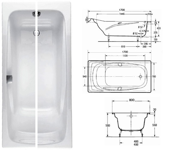 Ванна Jacob Delafon Repos